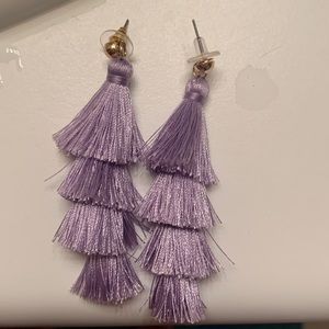 Purple earrings